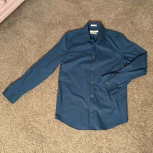 Blue Calvin Klein Button Down